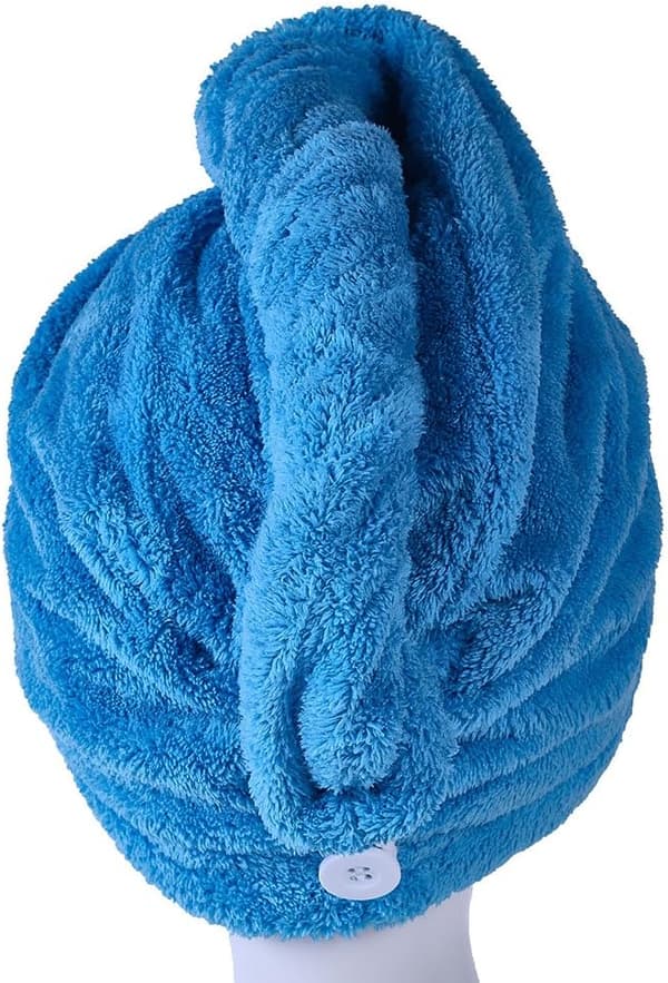 Mikrofiber Håndklæde til Hurtig Hår Tørring - Super Absorberende Reducerer Hår Tørretid Drastisk