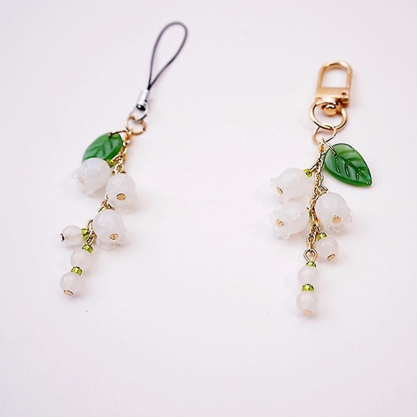 Lily Of The Valley Mobile Phone Lanyard Key Chain Pendant Mobile Phone Chain mobile phone cord