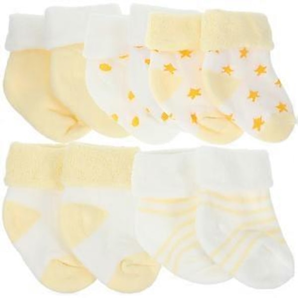 5 Par Baby Vinter Sokker Nyfødt Varme Sokker Småbarn Vinter Varme Sokker Baby Jente Sokker(11.00X6.00X3.50CM )