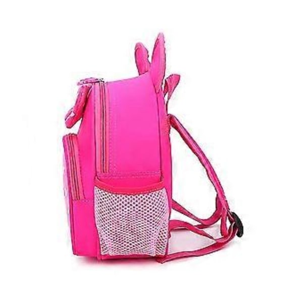 Disney Minnie Mouse 3D Ryggsäck för Barn Småbarn Pojkar Flickor Söt Tecknad Ryggsäck Rese Skolväska Förskola Bokväska Rucksack Gåvor (Rosröd)