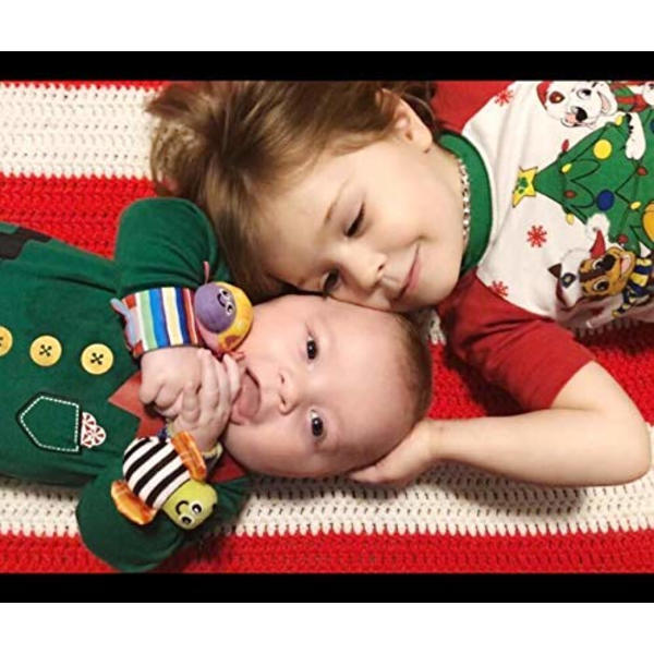 Baby Infant Rattle Socks Toys 3-6 til 12 måneder Jente Gutt Læring