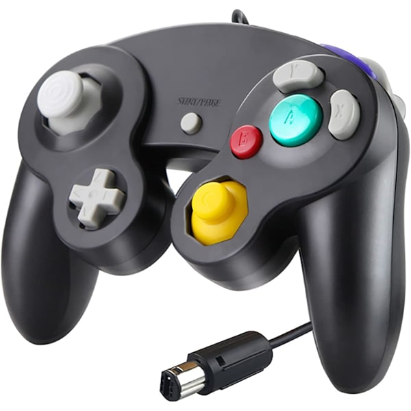 Kablet controller til Gamecube Nintendo Wii med vibrationsfunktion