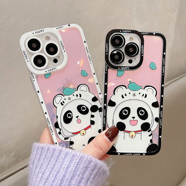 Panda iPhone 12 Pro Max Telefonfodral, Mjuk TPU Stötskyddande