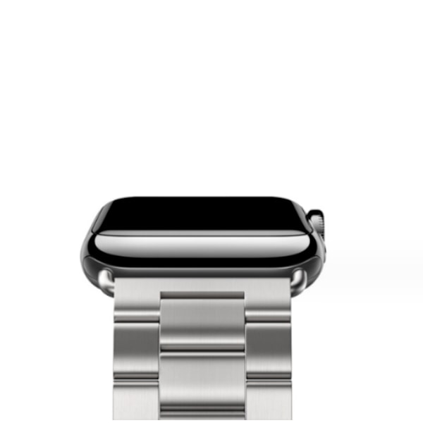 Silver, 38/40/41mm, lämplig för Apple Watch högkvalitativt metallarmband