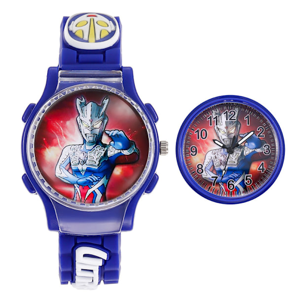 Ultraman-käännettävä kello, sarjakuva Zeroged, opiskelijan lelukello, miesten ja naisten