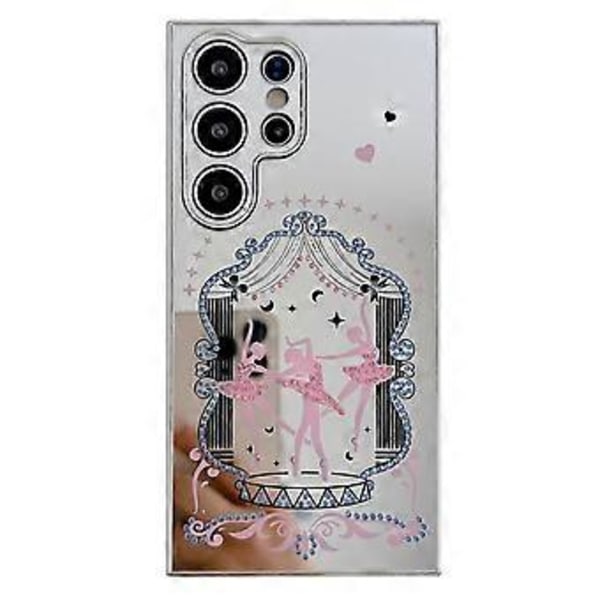 Samsung Galaxy S24 Ultra -kotelo IMD hopeaviimeistely TPU+PC Strassikoristeinen puhelinkuori (Tyyli C)