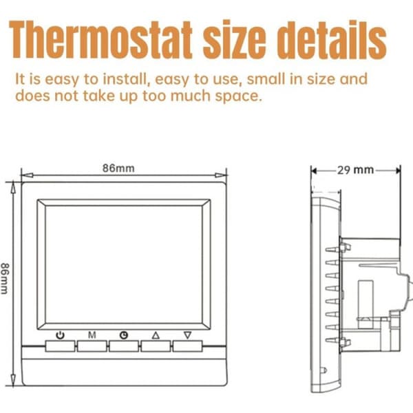 Hjem Programmerbare Termostater RF Trådløs Intelligent Flammehemmende
