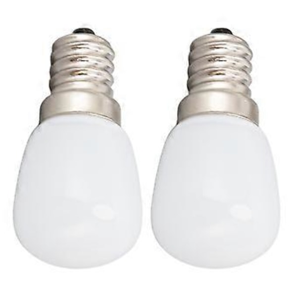 2 st 2W E12 LED-lampa 6000K Vitt Ljus E12 Bas Mini Kylskåpslampa för Ugn Mikrovågsugn Hem Belysning Ej Dimbar