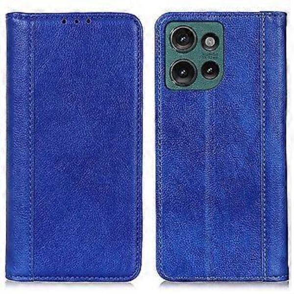 Til Motorola Edge 50 5G Stand Case Split Læder Litchi Tekstur Wallet Telefon Cover (Style B)