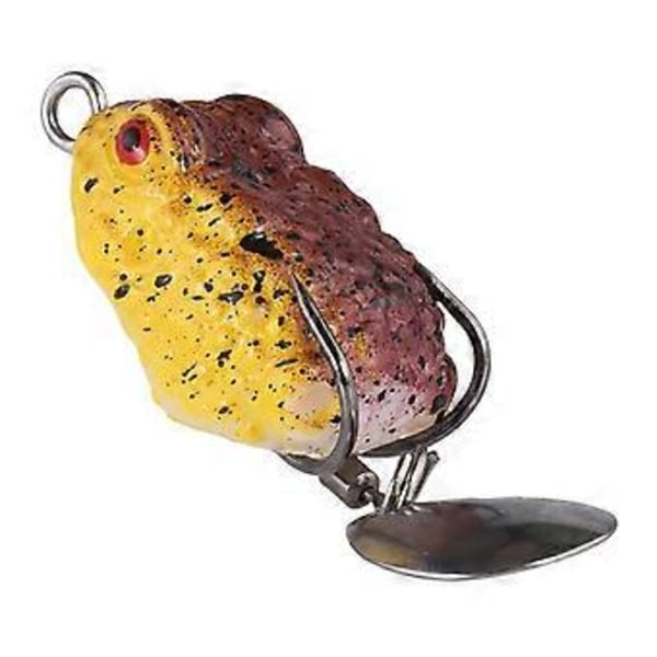 Topwater Bete, Grod-bete, Metallpaljett, Silikon Bassfiske Bete Dubbelkrokar, Fiske Crankbait Bete, Flytande Bete för Sötvatten (Stil E)