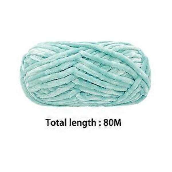 Grovt Garn Handstickning 80M DIY Tub Jättegarn Virkgarn Vikt Garn Handstickat Garn för Pläd Hantverk Halsduk Tröjor Kudde (Ljusgrön)