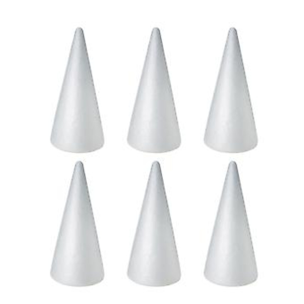 5 kpl Lasten DIY-käsityökäpyjä Joulukäpyjä Käsintehtyjä Valkoisia Kiinteitä Käpyjä (24,5x10cm) Koko 5