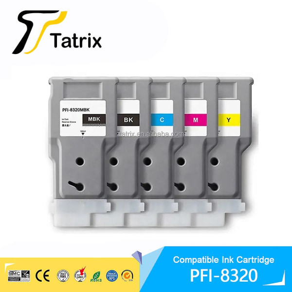 Tatrix Pfi8320 Pfi 8320 Premium Color Compatible Inkjet Ink Cartridge For Canon Imageprograf Gp-5200 Gp-5300 Tm-5200 Tm-5205 1pcs Magenta