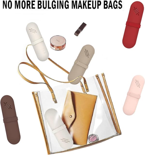 Makeup-børster Silikone Makeup-børsteholder Bærbar Makeup-børste