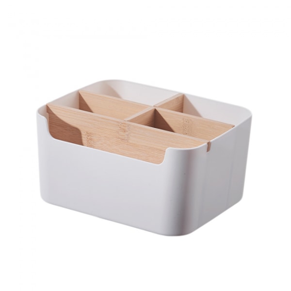 Desk Storage Boxes, Removable Desk Organizer, Wooden Desk Pen Hol