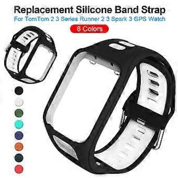 Udskiftningsrem i silikone til Runner 2/3 Spark/3 Sport GPS-ur (farve 08)