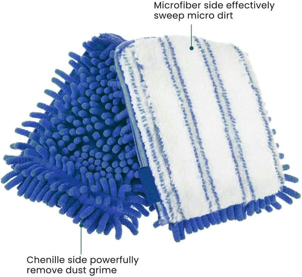 Mikrofiber Mopppåfyll for Tregulv Kompatibel med O-Cedar Dual