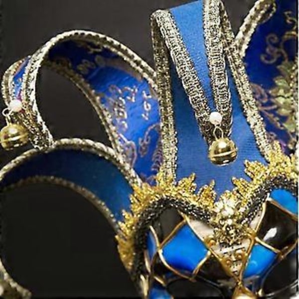 Halloweenfest Karnevalsmask, Italien Venedig Maskerad Jul Cosplay Mask Svart