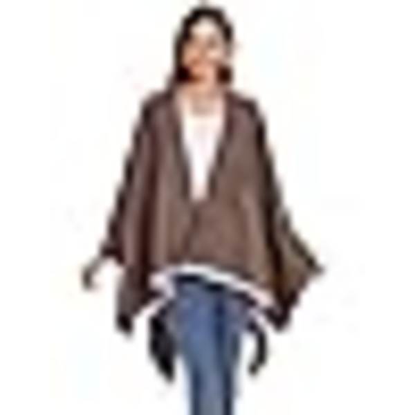 Poncho Dam Kvinna Vinter Varm Elegant Poncho Pläd Poncho Kappa Stickad Poncho Kavaj Vinter Poncho Halsduk Kvinna Present till Födelsedag Jul