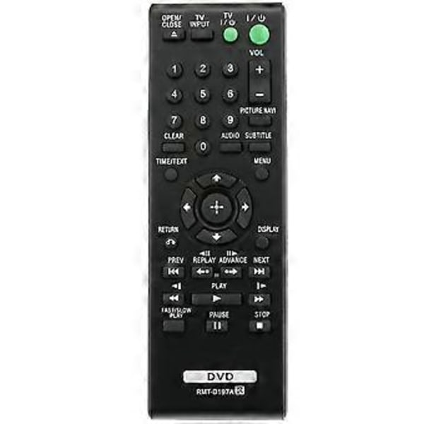 RMT-D197A Fjernbetjening til Sony CD/DVD Afspiller DVP-SR510H DVP-SR210P DVP-SR510 DVP-SR210 DVPSR510H DVPSR210P DVPSR510 DVPSR210