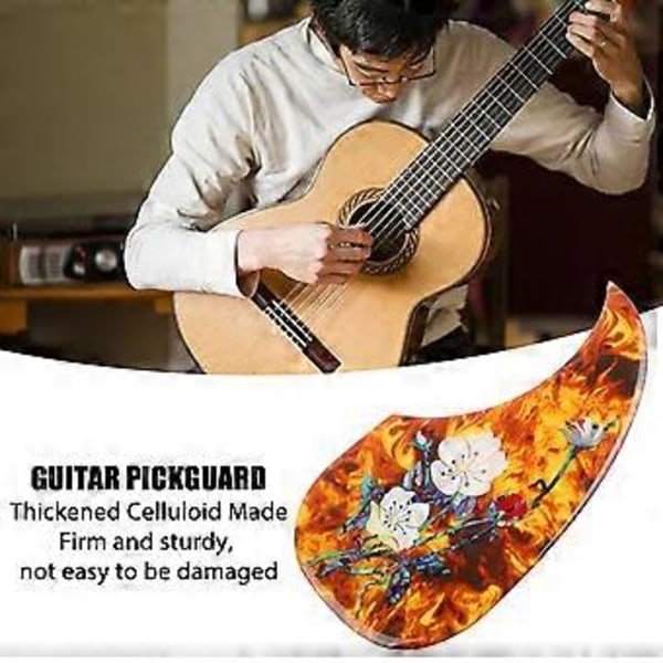 Gitarr Pickguard Tjockare Repskydd Utsökt Dekorativ Celluloid Gitarr Pick Guard( )