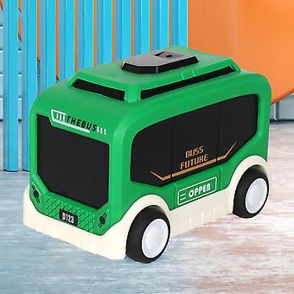 Leksaksbuss, Motorcykel, Helikopter, Modellbil med Tröghetsdrift, Present till Barn, Leksaksbil GN