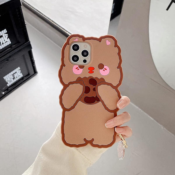 Ainutlaatuinen kuori iPhone 13 Pro Max:lle, söpö ja hauska 3D