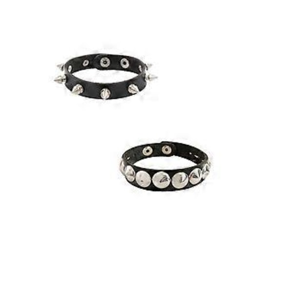 2-pack Punk Nitar Armband - Svart