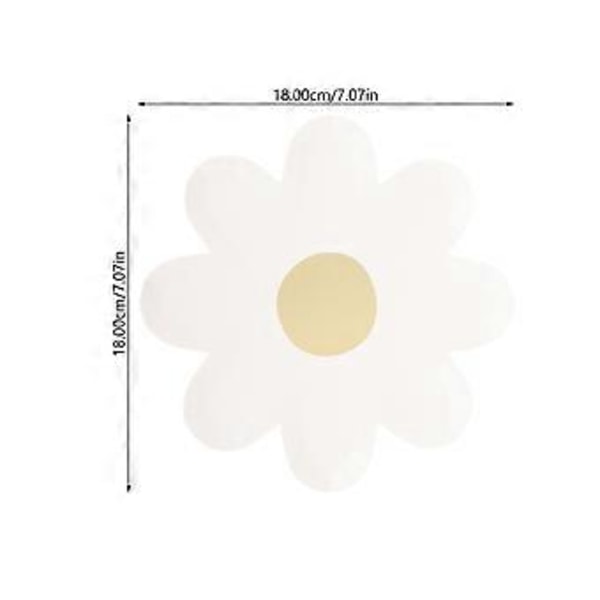 20 stk. engangstallerkener i papir, blomsterform, festlige papirtallerkener til piknik