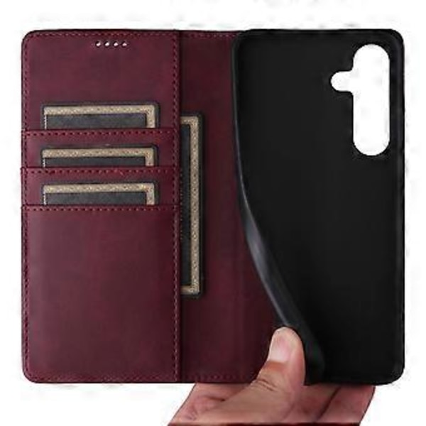 Til Samsung Galaxy A16 5G/A16 4G Etui RFID-Blokerende PU Læder Telefon Wallet Cover (Style E)