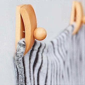 Puinen tilkkutäkki seinävaate, klipsi, seinäkoriste, pyökkikoukku