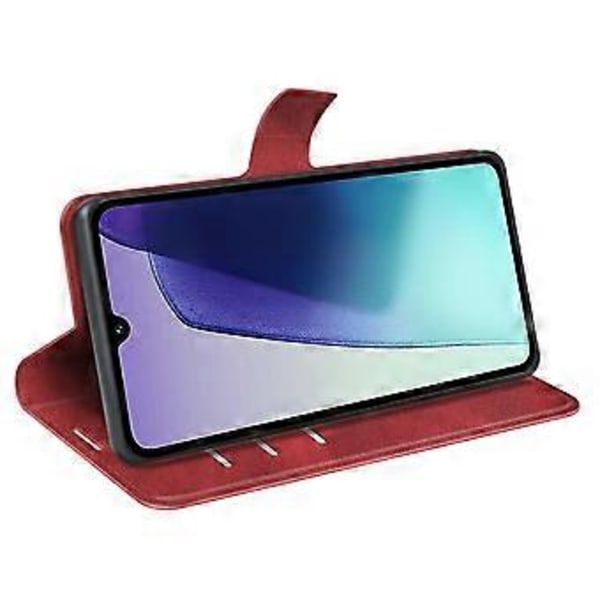 Xiaomi Poco C75 4G/Redmi 14R 5G/14C 4G -puhelin kotelo, jalustalla, naarmuuntumaton, vasikannahka kuvioitu (tyyli C)