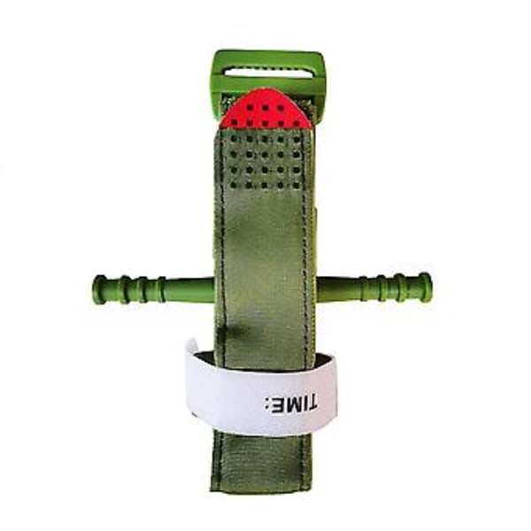 One Hand Application Tourniquet Rapid Emergency Injured First Aid Band Outdoor( Army Green)