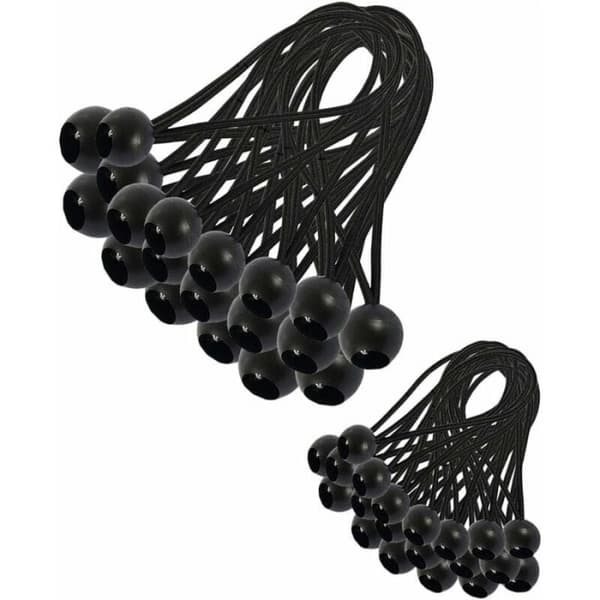 30 stk. elastiske spændere, presenningspændere, elastiske bungee,
