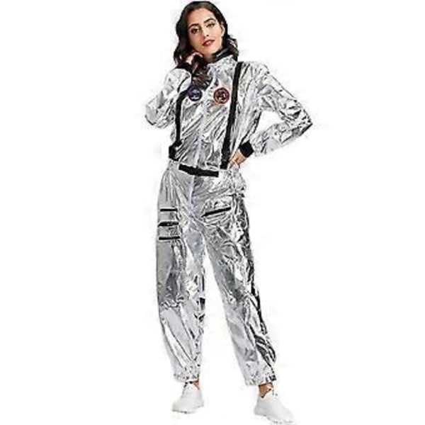 Kvinder Astronaut Rumdragt Kostume, Klassisk Astronaut Kostume til Kvinder - Kvindelig Astronaut (M)