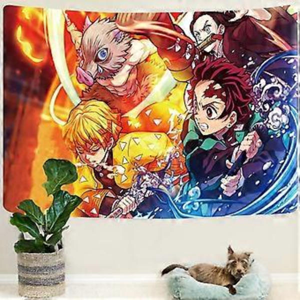 Anime Demon Poster - Anime Veggteppe - Anime Poster Dekorasjon - Anime Veggteppe Rull, Kan Brukes Til Bursdagsfest Dekorasjon Veggteppe 60x80 Tommer
