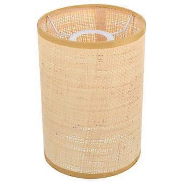 Vävd Lampskärm Dekorativ Rattan Lampskärm för E27/E14 Bordlampor Golvlampor