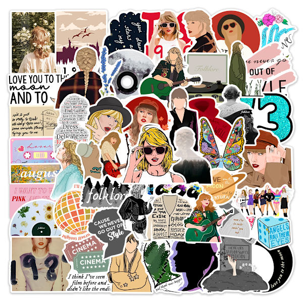 50 st New Album Midnights Taylor Sticker Swift Dekaler