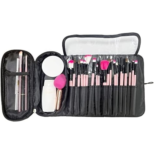 Bærbar makeupbørste opbevaringspose, kosmetisk rejseopbevaringspose, multifunktionel makeupbørste beskyttelsespose, foldeværktøj