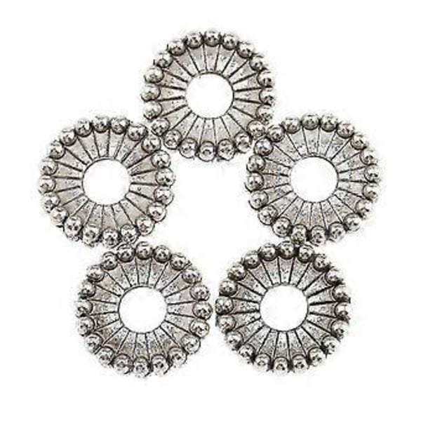 2x 100 stycken Metallpärlor Boll Distanspärlor Pärlor Distanspärlor