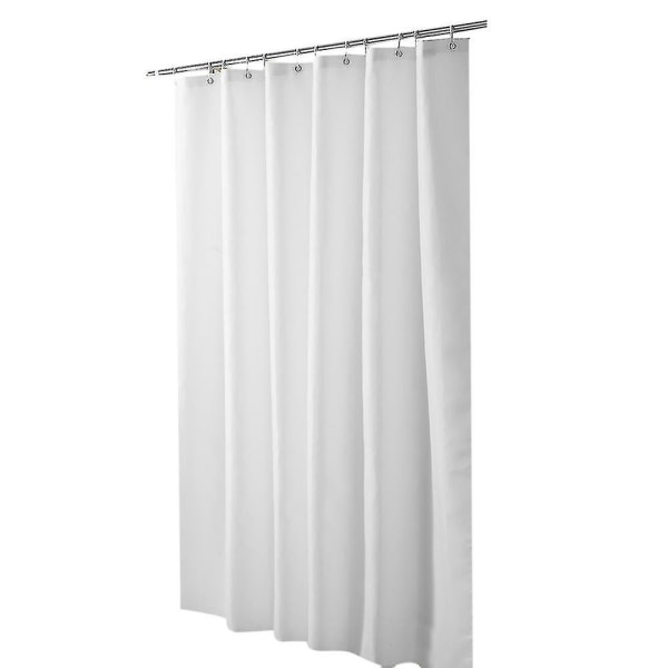 Krygv Waterproof Shower Curtain Bathroom Shower Curtain Liner White 200x180cm