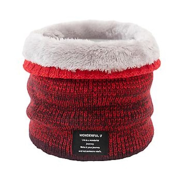 Mjuk Plysch Halsvärmare Gaiter För Män Röd