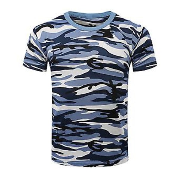 Fianao Unisex Sommar Camouflage Militär Combat T-shirt Kortärmad Blus (170cm(115) 2#)