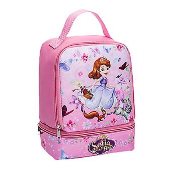 Frysta Prinsessan Cartoon Lunchväska Skolpicknick Matbutikspåsar Snacklåda Återanvändbar För Flickor Barn (B)