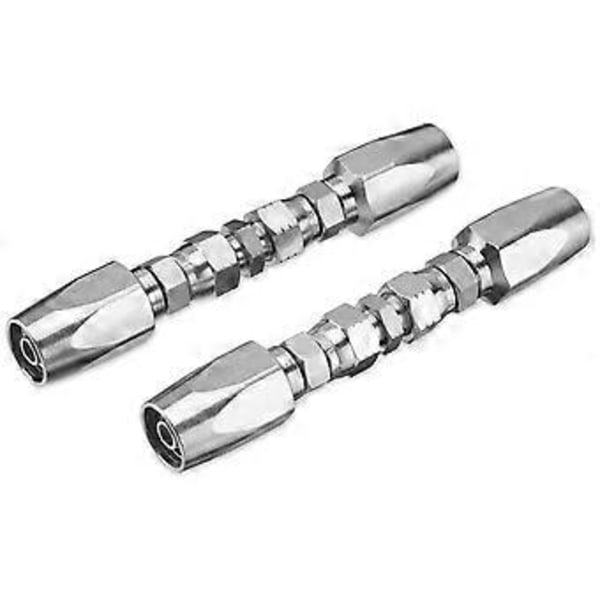 2 kpl Hydrauliletkun Korjaussarja, Uudelleenkäytettävä, 2-johtiminen Uudelleenkäytettävä Hydraulikorjausliitin 3/8 tuumaa