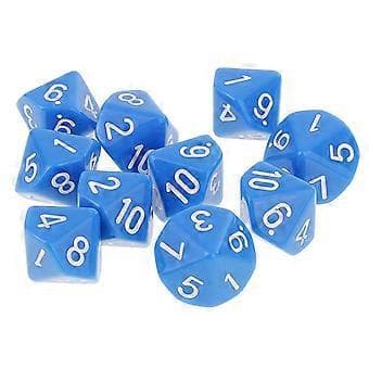 4-10-pack 10 st 10-sidiga tärningar D10 polyedriska tärningar för Dungeons and Dragons-spel (4 st)