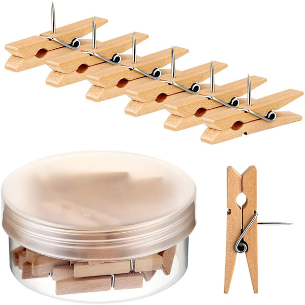 Promovering Pins med Træclips, Knapper, Korktavle Kunst, Noter