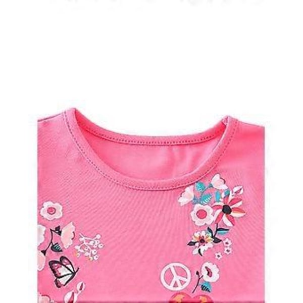 Prinsessamekko Lasten Mekko Tyttöjen Juhla Lyhythihainen A-linjainen Kesämekko Useita Kokoja Saatavilla (3-4 Vuotta)