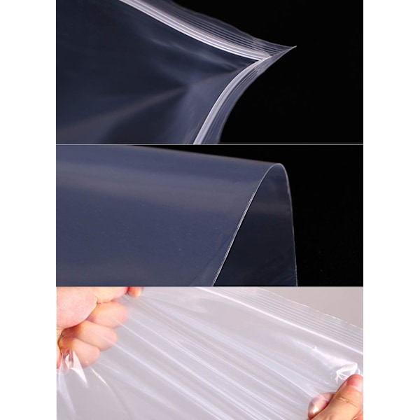 Gjenlukkbare Plastposer, Sterke Gjenbrukbare Glidelåsposer, T