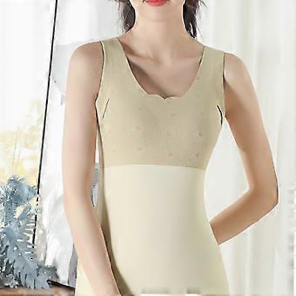 Dam Värmeunderkläder Ny Dam Plysch Termounderklädesset Plysch Höstvärme (2XL Rosa)
